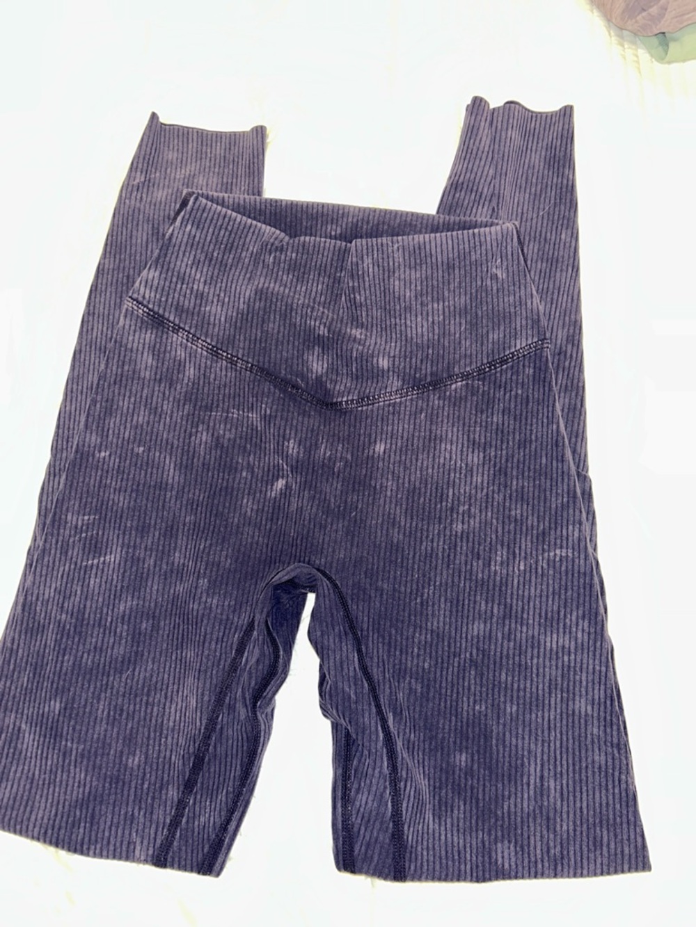 Ribbed cloud leggings in navy